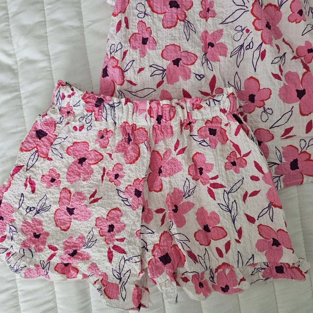 Zara Pink Floral Kids Matching Set - Picture 2 of 4